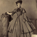 Элементы военной униформы в женском платье, Западная Европа, 1861 г.