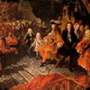 Антуан Куапель, Людовик XIV принимает Зеркальном зале Версальского дворца шаха Персии, 1715 г.