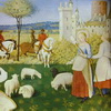 Художник Жан Фуке. Миниатюра из Часослова (календаря) Этьена Шевалье, Франфия, примерно 1453-1460 г.