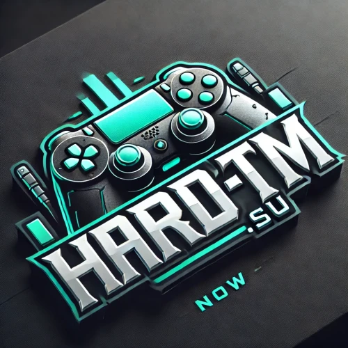 DALL·E 2024 09 29 22.38.37 A modern, sleek logo for a gaming website called 'HARD TM.SU', now with m