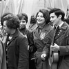 Мода СССР, водолазка в полоску (слева), 1978 год