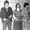 Мода СССР, трикотаж в полоску. В московском ЗАГСе, 1978 год