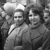 Советская мода, газовая косынка с люрексом, 1970-е